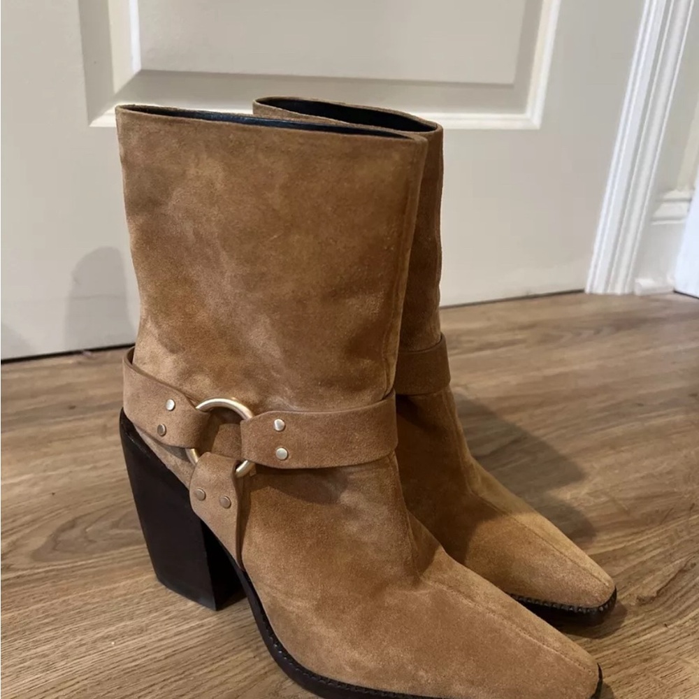 Brown Suede Ankle Boots